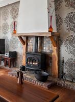 Massief houten balken 1980 - Openhaard ombouw, Ophalen, Gebruikt, 50 mm of meer, Balk