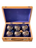 Jeu de boules set in houten kist, Sport en Fitness, Bowlen, Ophalen of Verzenden, Gebruikt, Bal