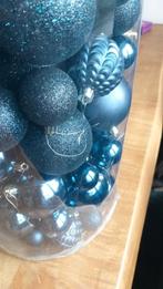 Kerstversiering Mix 120 stuks Blauwe Kerstballen mix, Ophalen, Zo goed als nieuw