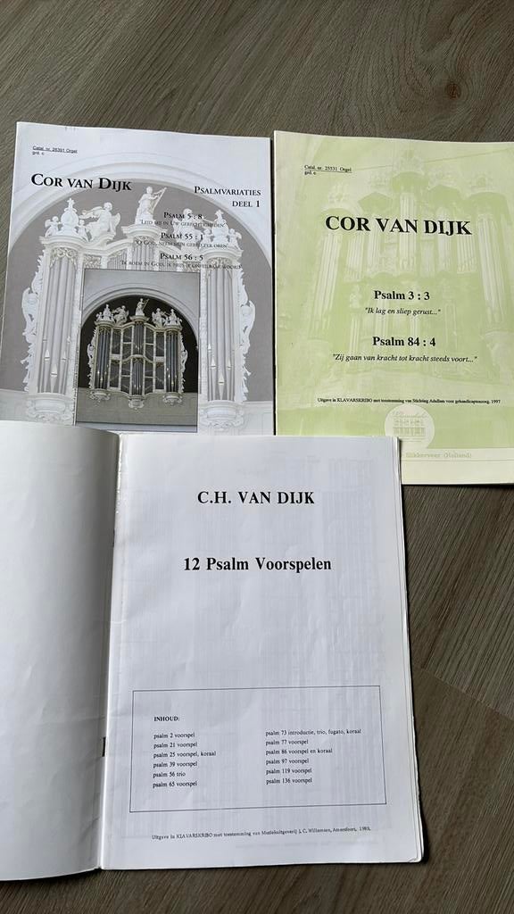 Bladmuziek Cor van Dijk, Klavarskribo, Muziek en Instrumenten, Orgel, Ophalen of Verzenden, Zo goed als nieuw, Religie en Gospel