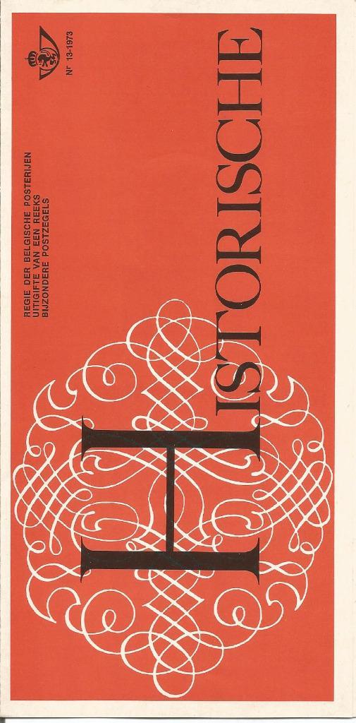 FDC 13/1973 23-06-73 HISTORISCHE reeks van 6 zegels (NL) .., Postzegels en Munten, Postzegels | Europa | België, Gestempeld, 1e dag stempel