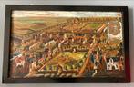 Oud stadsgezicht Groningen. Olieverf op hout., Ophalen of Verzenden