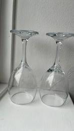 2 wijn glazen, Ophalen, Glas of Glazen, Gebruikt, Glas