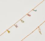 La Chiquita goudkleurig ketting ANGEL boho Ibiza stijl, Sieraden, Tassen en Uiterlijk, Overige materialen, Nieuw, Met strass, Ophalen of Verzenden