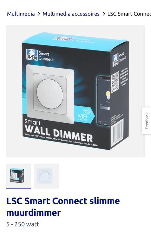 LSC Smart Connect slimme muurdimmer 10 stuks, Huis en Inrichting, Lampen | Spots, Gebruikt, Led, Ophalen of Verzenden