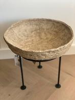 Schaal Op Voet Chad Papier Mache Bruin, Huis en Inrichting, Woonaccessoires | Schalen en Manden, Overige materialen, Schaal, Veens Living