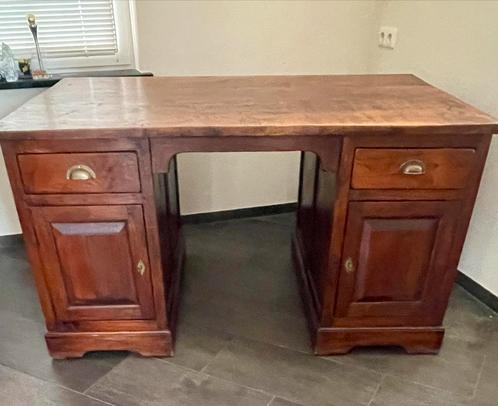 Mooi Engels Teak houten Duo Desk, Antiek en Kunst, Antiek | Kantoor en Zakelijk, Ophalen