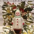 Oude kerstbal vrouwtje met wanten, Diversen, Ophalen of Verzenden, Zo goed als nieuw