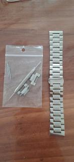 Horloge bandje massief stainless steel 22mm, Ophalen of Verzenden, Nieuw, Staal, Staal