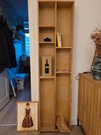Massief eiken boeken/vakjeskast, Huis en Inrichting, Ophalen, Minder dan 50 cm, Gebruikt, Eikenhout