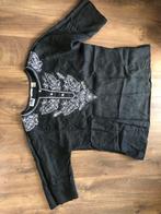 Zwarte Linnen Tuniek - Nieuw, Kleding | Dames, Blouses en Tunieken, Ophalen of Verzenden, Nieuw, Maat 38/40 (M), Zwart