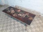 Vintage salontafel met tegeltjes, Ophalen, 100 tot 150 cm, Overige materialen, Vintage design Mid Century jaren 50 60 70 80