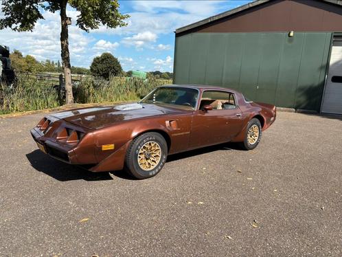 Pontiac Trans Am 6.6 V8 1979 Bruin, Auto's, Pontiac, Bedrijf, Te koop, Firebird, Airconditioning, Lichtmetalen velgen, Metallic lak