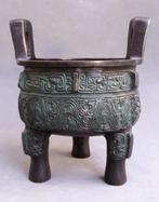 20 ste eeuw Bronzen Chinese Wierookbrander Koro Censer, Antiek en Kunst, Ophalen of Verzenden, Brons