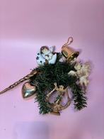 Set 6 oude vintage kerstballen gemixt kunststof 8, Diversen, Kerst, Ophalen of Verzenden, Zo goed als nieuw