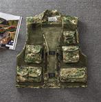 Groene camouflage bodywarmer vest leger outdoor vissen jas, Kleding | Heren, Bodywarmers, Nieuw, Verzenden