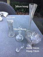 Vazen en glazen vintage kristal, Antiek en Kunst, Antiek | Glas en Kristal, Ophalen of Verzenden