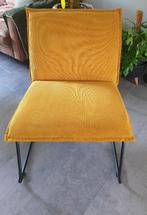 gele rib fauteuil  Icon Living, Huis en Inrichting, Fauteuils, Ophalen, Zo goed als nieuw, 50 tot 75 cm