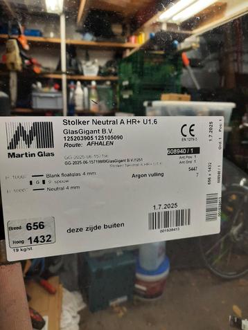 Dubbelglas 65.6 cm x 143.2 cm Nieuw beschikbaar voor biedingen
