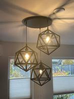 Stalen eettafel hanglamp, Huis en Inrichting, Ophalen, Zo goed als nieuw, Metaal, 75 cm of meer