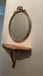 Pieterman vintage spiegelset, Ophalen of Verzenden, Ovaal, Minder dan 50 cm