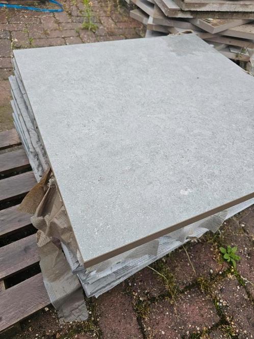 Keramische tegels 60x60x3 Restpartij, Tuin en Terras, Tegels en Klinkers, Nieuw, Terrastegels, Keramiek, 10 m² of meer, Gecoat