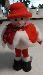 Leuke sneeuwpop, die ook verlicht kan worden(zie foto)., Ophalen of Verzenden, Zo goed als nieuw