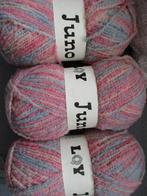 5 Bollen Juno wol. 18 euro, Hobby en Vrije tijd, Breien en Haken, Ophalen, Nieuw, Breien of Haken, Wol of Garen