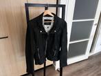 Rino & Pelle Kort Biker Jacket - Dames Zwart maat 44 jas, Ophalen of Verzenden, Zo goed als nieuw, Maat 42/44 (L), Zwart
