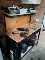 Werkbank met bankschroef, Doe-het-zelf en Verbouw, Werkbanken, Ophalen