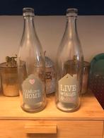 2x home vazen, Gebruikt, Overige kleuren, Ophalen of Verzenden, Glas