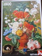 Kunst-puzzel Jan van Huysum, stilleven met bloemen. 1500 st., Ophalen of Verzenden, 500 t/m 1500 stukjes, Zo goed als nieuw, Legpuzzel