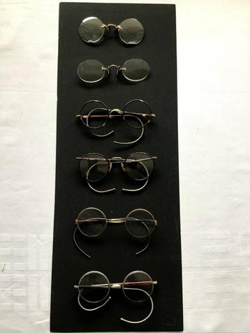 Te koop antieke/vintage brillen.