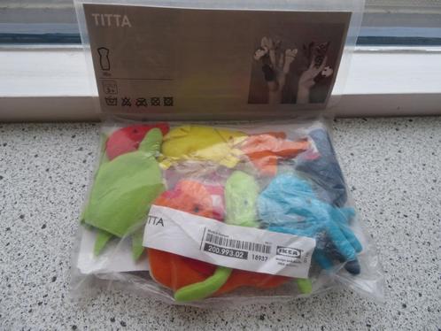 10 Vingerpopjes van IKEA TITTA strand zee diertjes visjes, Kinderen en Baby's, Speelgoed | Knuffels en Pluche, Nieuw, Overige typen