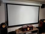 Projectiescherm HD projecta, Ophalen, Elektrisch, Zo goed als nieuw