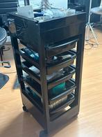 Kappers werk trolley, Ophalen, Zo goed als nieuw, Zwart