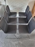 6 Stoelen IKEA, Huis en Inrichting, Stoelen, Ophalen, Gebruikt, Metaal, Grijs