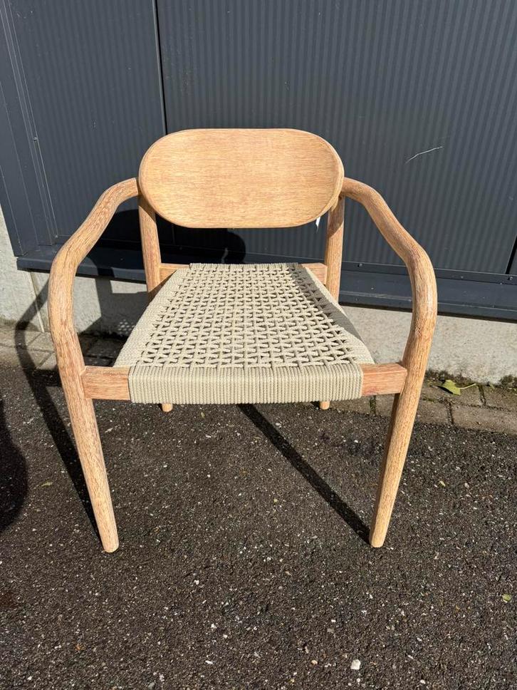 Sklum Naele eettafelstoelen 4 stuks, Huis en Inrichting, Stoelen, Nieuw, Vier, Hout, Bruin, Ophalen