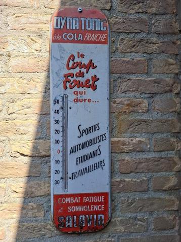 Prachtige oude publicitaire thermometer Dyna Tonic à la Cola beschikbaar voor biedingen