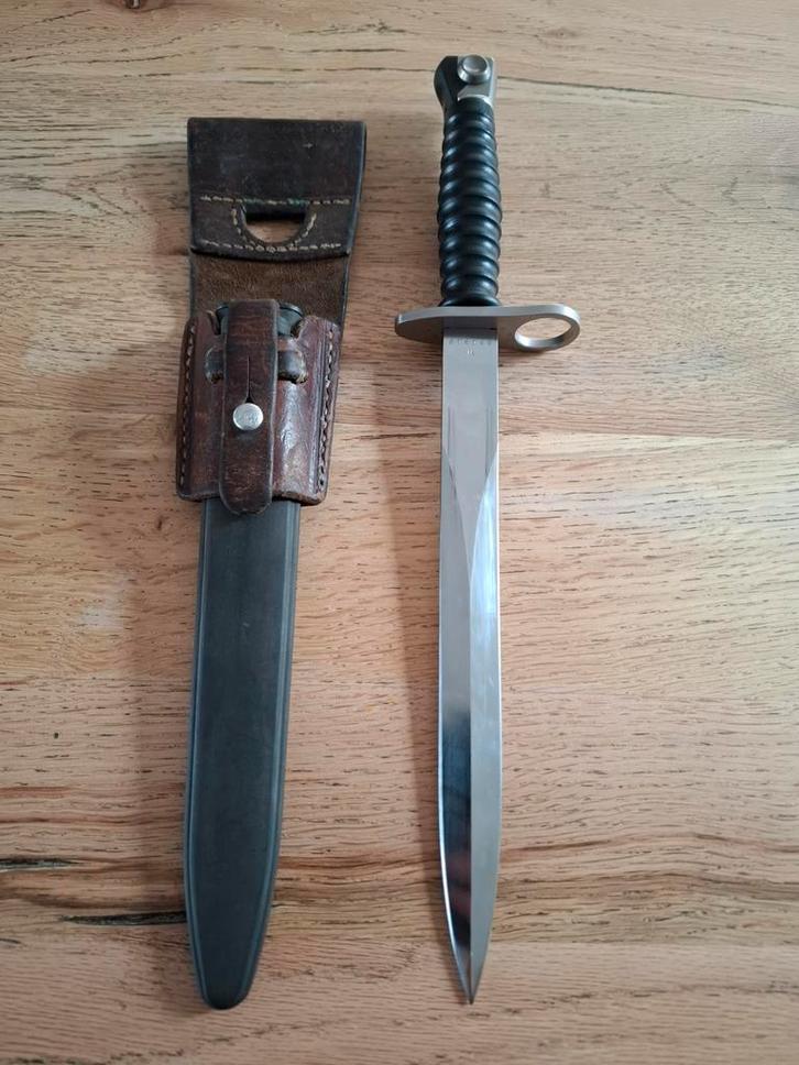 Zwitserse Bajonet met Schede, Verzamelen, Militaria | Algemeen, Ophalen of Verzenden