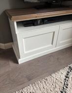 Set tvmeubel salontafel en eettafel wit bruin hout walnoot, Ophalen