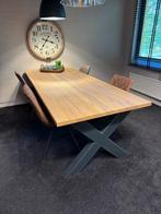 Houten Eettafel als nieuw 240cm lang, Huis en Inrichting, Tafels | Eettafels, Ophalen, Eikenhout, 200 cm of meer, 50 tot 100 cm