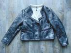 Dolce Vita jas teddy gevoerd grijs metallic maat 46 / 48, Kleding | Dames, Maat 46/48 (XL) of groter, Ophalen of Verzenden, Zo goed als nieuw