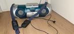 Gettoblaster blauw silver, Audio, Tv en Foto, Radio's, Ophalen