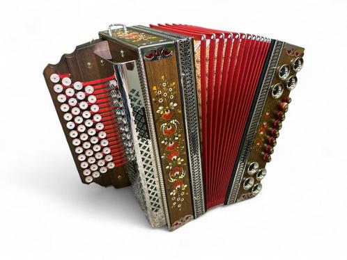 Müller 4 rijer 3 korig G-C-F-B met garantie, Muziek en Instrumenten, Accordeons, Gebruikt, Overige merken, Met koffer, Met riemen