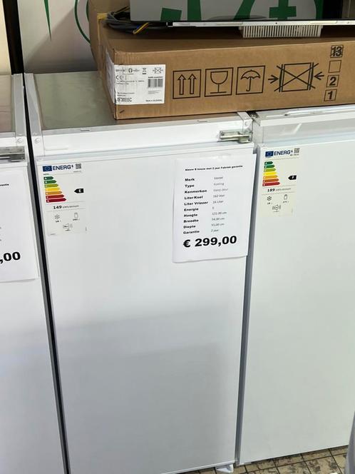 Vestel koelvriescombinatie nieuw inbouw 122 nieuw, Witgoed en Apparatuur, Koelkasten en IJskasten, Nieuw, Met aparte vriezer, 200 liter of meer