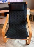 Vintage IKEA Fauteuil - Tord Björklund Webbing, Gebruikt, Zwart, Ophalen of Verzenden, Eén