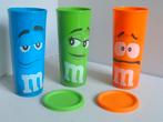 M&M # bekers 16.3 cm # 3 stuks., Ophalen of Verzenden, Zo goed als nieuw, Gebruiksvoorwerp