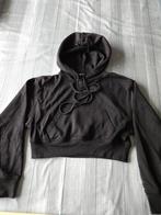 Zwarte Zara Crop Hoodie - Maat S, Zara, Ophalen of Verzenden, Maat 36 (S), Zwart