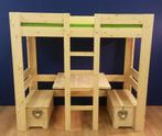 Hoogslaper / Stapelbed MAUD met tafel en 2x bankje, Ophalen of Verzenden, Nieuw, Hoogslaper
